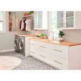 96 mm Center-to-Center Brushed Gold Key Grande Cabinet Bar Pull