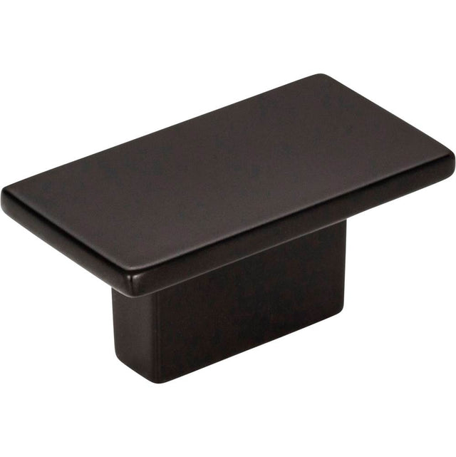 Jeffrey Alexander - 1-9/16'' Overall Length Matte Black Rectangle Mirada Cabinet Knob - Matte Black