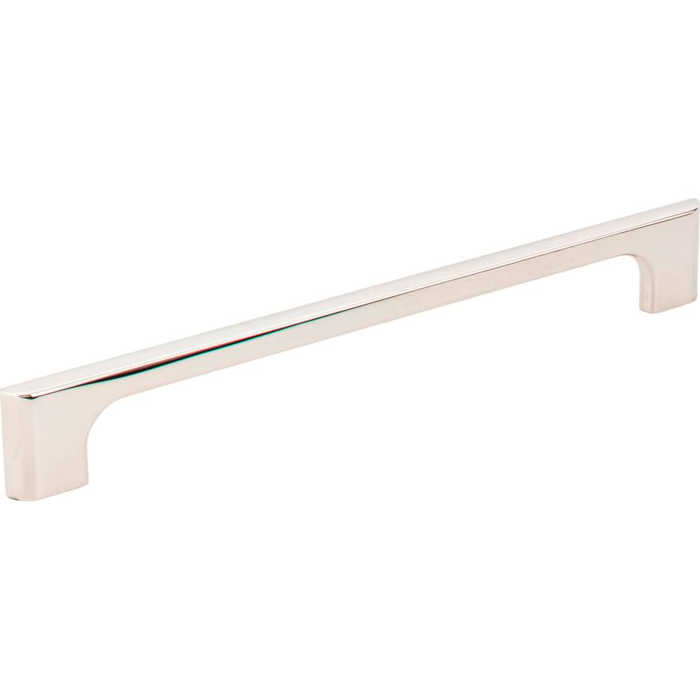 Jeffrey Alexander - 192 mm Center-to-Center Polished Nickel Asymmetrical Leyton Cabinet Pull - Polished Nickel