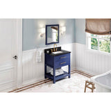30'' Hale Blue Wavecrest Vanity, Black Granite Vanity Top, undermount rectangle bowl