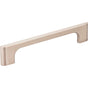 Jeffrey Alexander - 128 mm Center-to-Center Satin Nickel Asymmetrical Leyton Cabinet Pull - Satin Nickel