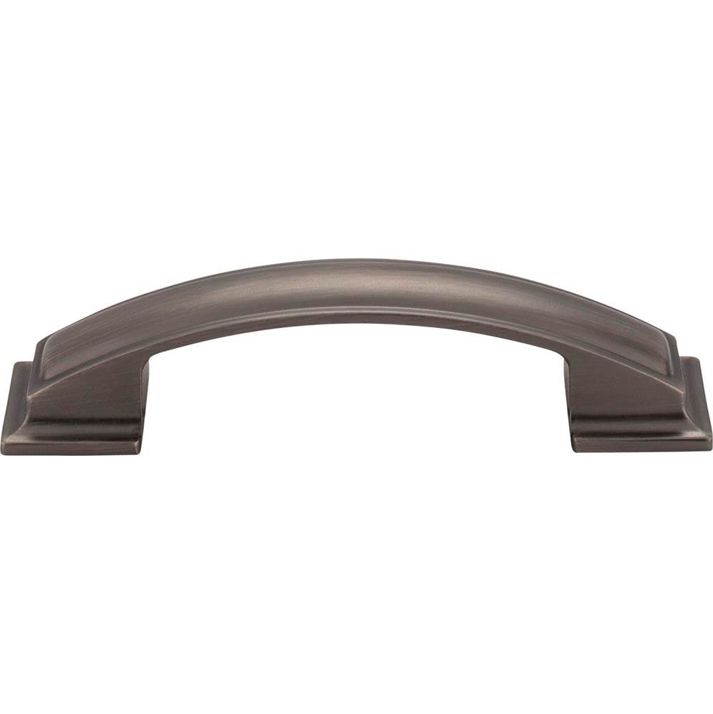 96 mm Center-to-Center Brushed Pewter Square Annadale Cabinet Pull