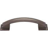 96 mm Center-to-Center Brushed Pewter Square Annadale Cabinet Pull