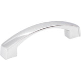 Jeffrey Alexander - 96 mm Center-to-Center Polished Chrome Merrick Cabinet Pull - Polished Chrome