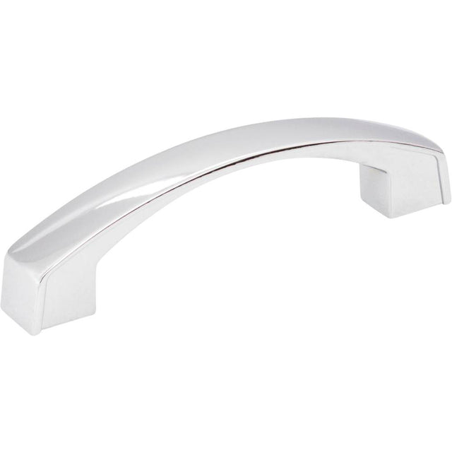 Jeffrey Alexander - 96 mm Center-to-Center Polished Chrome Merrick Cabinet Pull - Polished Chrome