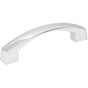 Jeffrey Alexander - 96 mm Center-to-Center Polished Chrome Merrick Cabinet Pull - Polished Chrome