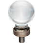 Jeffrey Alexander - 1-1/16'' Diameter Brushed Oil Rubbed Bronze Sphere Glass Harlow Cabinet Knob - Brushed Oil Rubbed Bronze