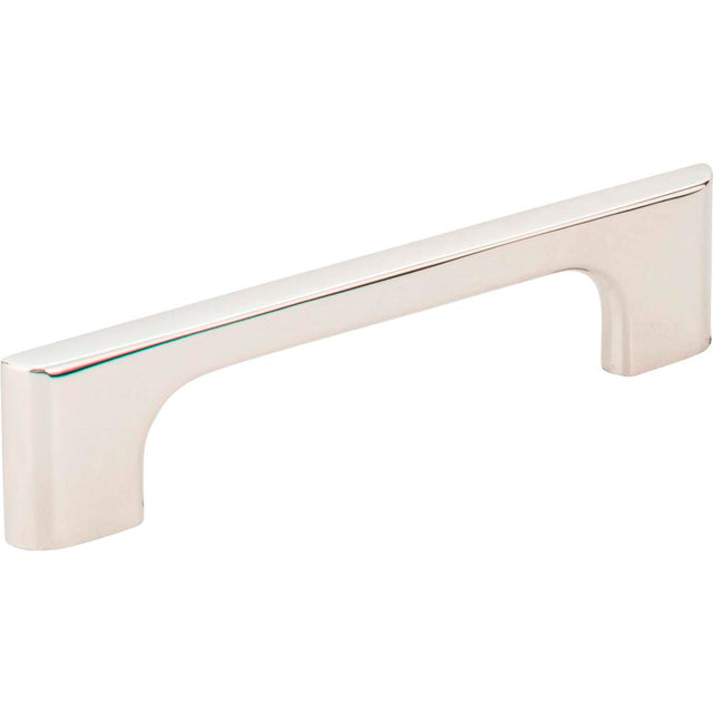 Jeffrey Alexander - 96 mm Center-to-Center Polished Nickel Asymmetrical Leyton Cabinet Pull - Polished Nickel
