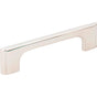 Jeffrey Alexander - 96 mm Center-to-Center Polished Nickel Asymmetrical Leyton Cabinet Pull - Polished Nickel