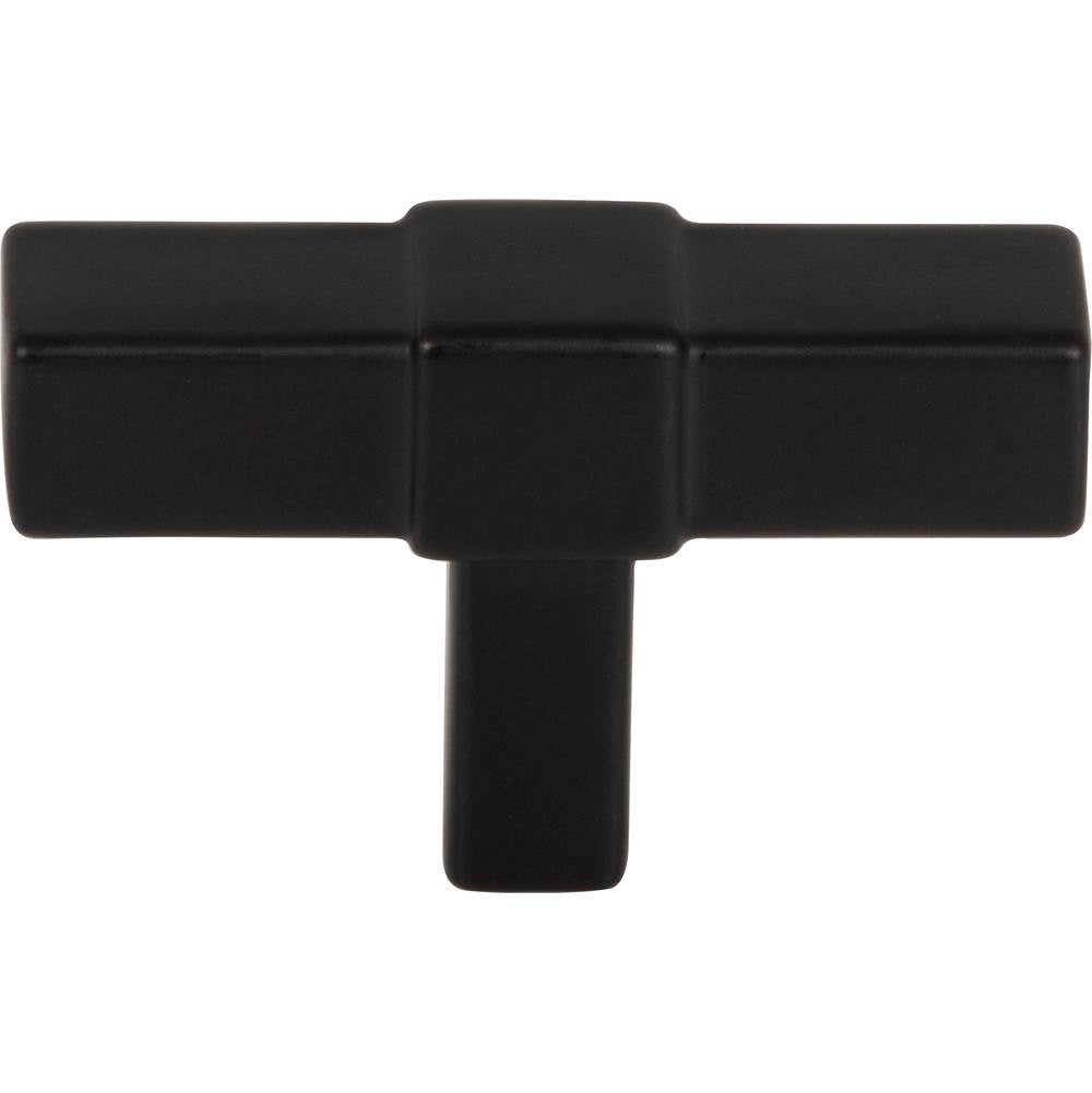 2'' Matte Black Zane Cabinet ''T'' Knob