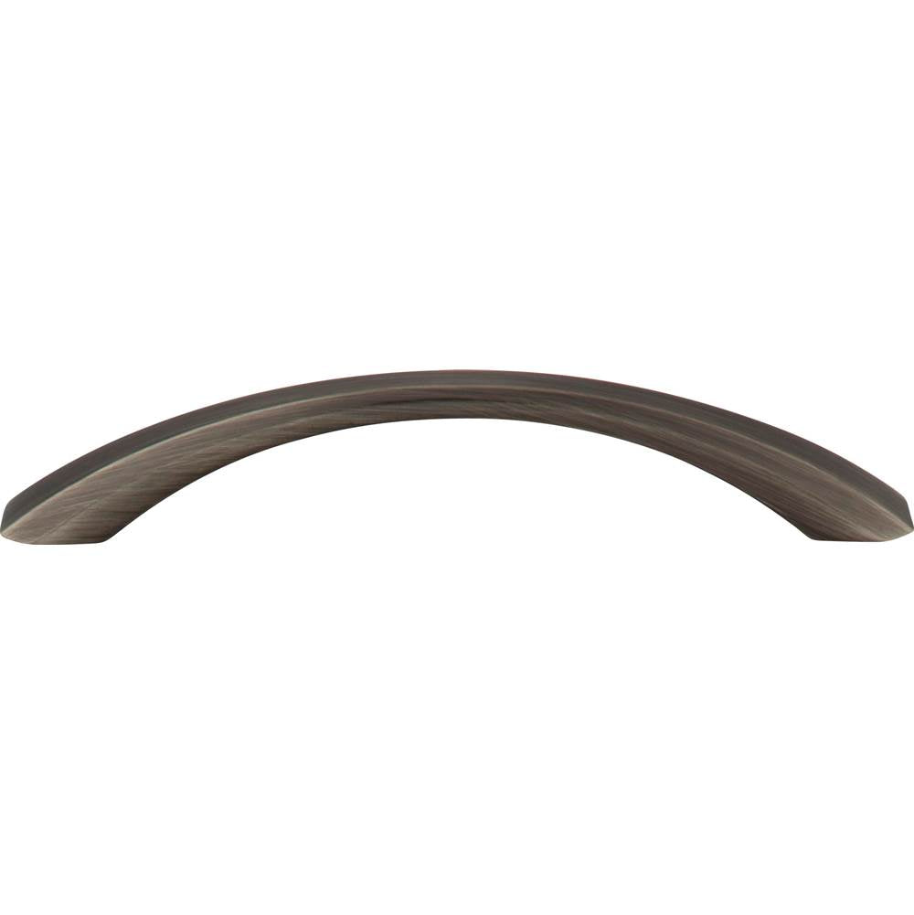 128 mm Center-to-Center Brushed Pewter Wheeler Cabinet Pull