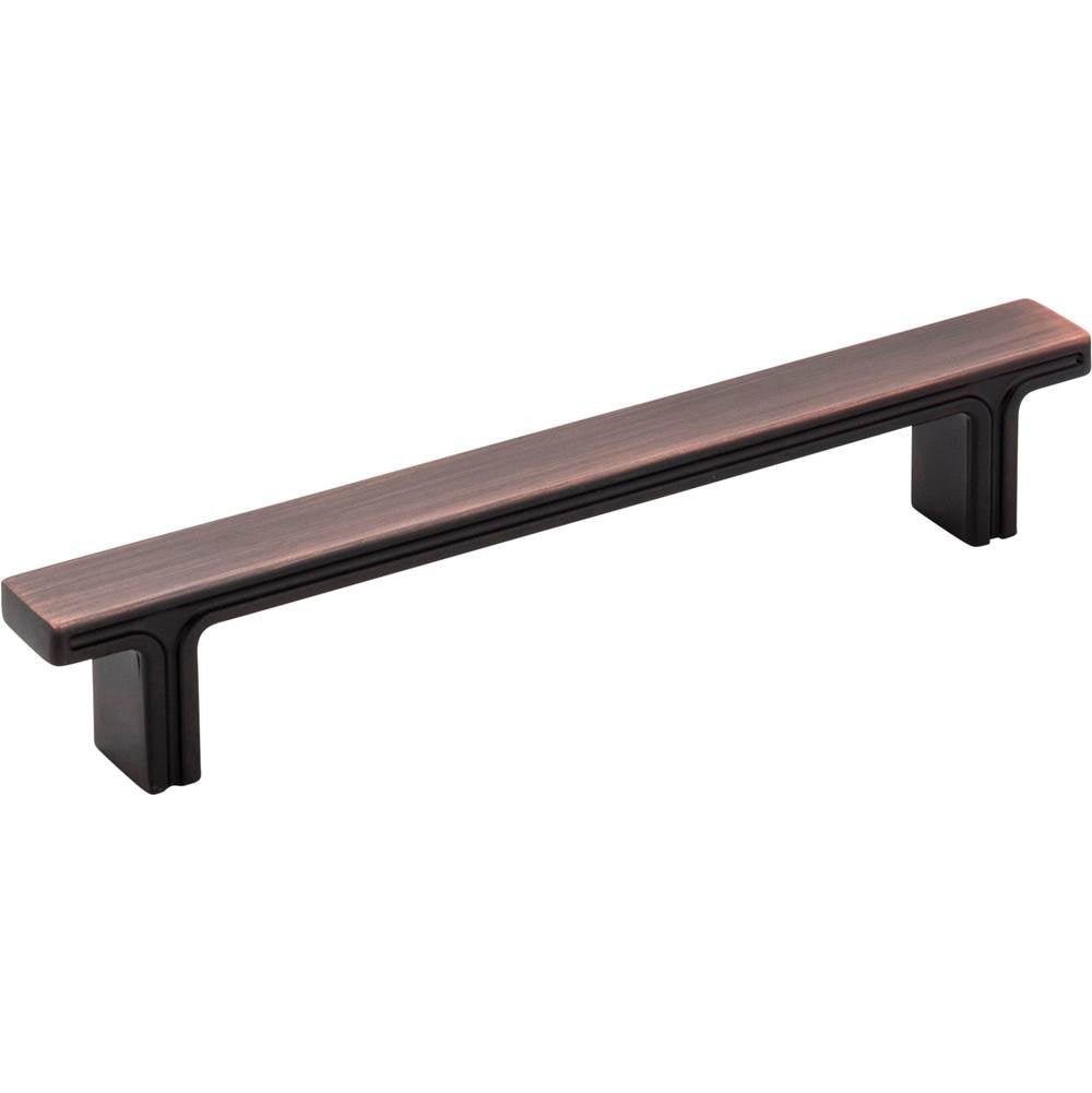 Jeffrey Alexander - 128 mm Center-to-Center Brushed Oil Rubbed Bronze Square Anwick Cabinet Pull - Brushed Oil Rubbed Bronze