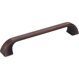Jeffrey Alexander - 160 mm Center-to-Center Brushed Oil Rubbed Bronze Square Marlo Cabinet Pull - Brushed Oil Rubbed Bronze