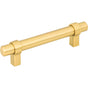 Jeffrey Alexander - 96 mm Center-to-Center Brushed Gold Key Grande Cabinet Bar Pull - Brushed Gold