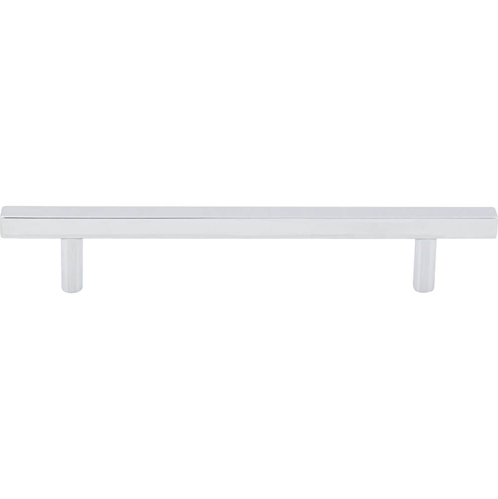 128 mm Center-to-Center Polished Chrome Square Dominique Cabinet Bar Pull