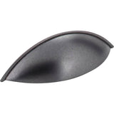 Jeffrey Alexander - 96 mm Center-to-Center Gun Metal Bordeaux Cabinet Cup Pull - Gun Metal