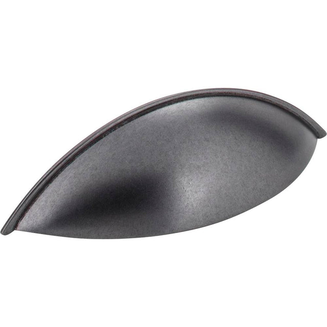 Jeffrey Alexander - 96 mm Center-to-Center Gun Metal Bordeaux Cabinet Cup Pull - Gun Metal