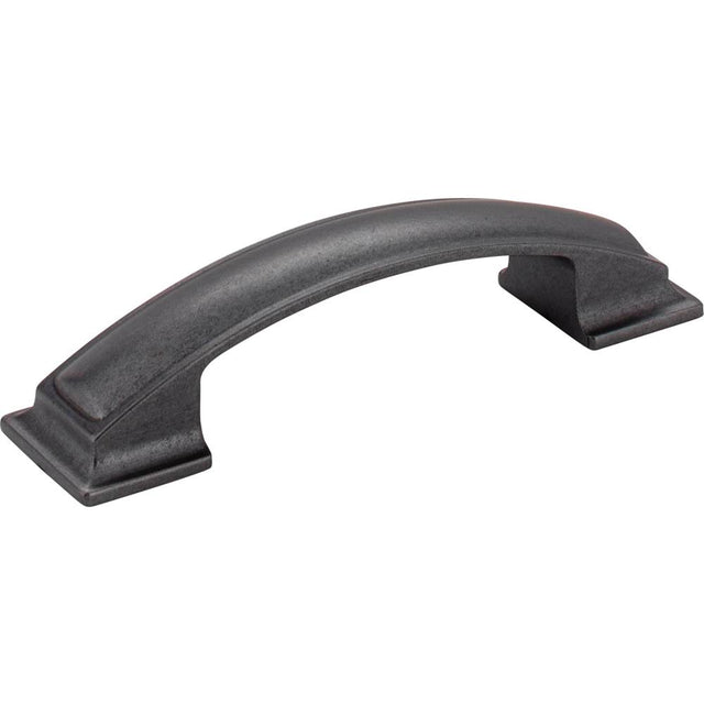 Jeffrey Alexander - 96 mm Center-to-Center Gun Metal Square Annadale Cabinet Pull - Gun Metal