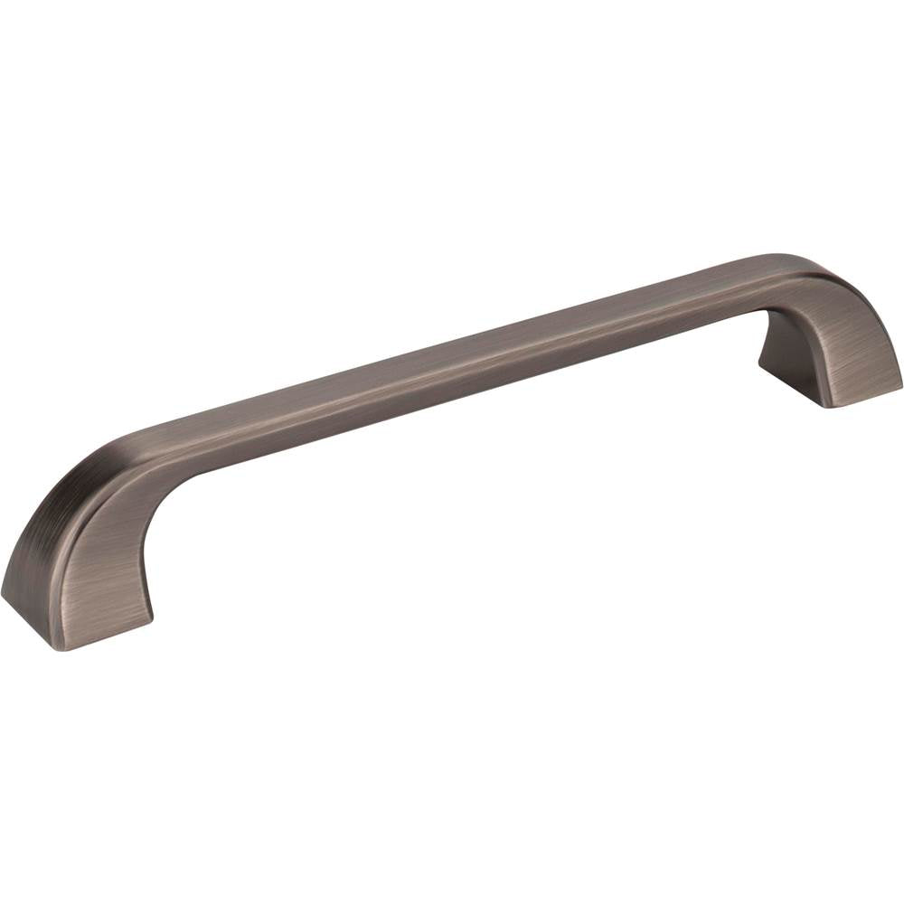 Jeffrey Alexander - 160 mm Center-to-Center Brushed Pewter Square Marlo Cabinet Pull - Brushed Pewter