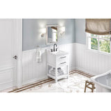 Jeffrey Alexander - 24'' White Wavecrest Vanity - White