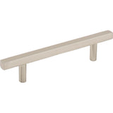 Jeffrey Alexander - 96 mm Center-to-Center Satin Nickel Square Dominique Cabinet Bar Pull - Satin Nickel