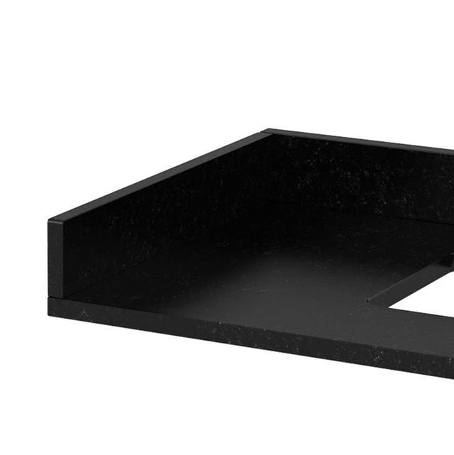 Jeffrey Alexander - Black Granite Sidesplash - Black