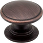 Jeffrey Alexander - 1-1/4'' Diameter Brushed Oil Rubbed Bronze Durham Cabinet Knob - Brushed Oil Rubbed Bronze
