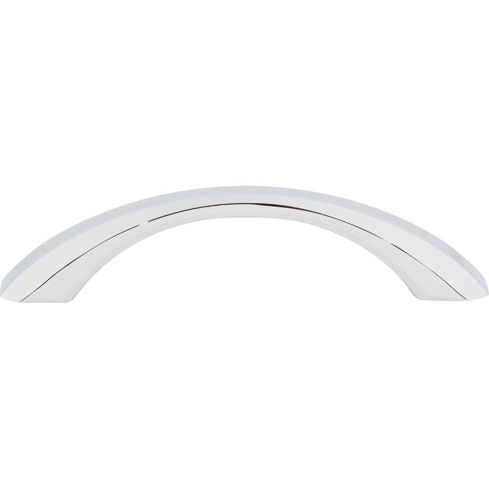 96 mm Center-to-Center Polished Chrome Wheeler Cabinet Pull