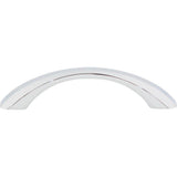 96 mm Center-to-Center Polished Chrome Wheeler Cabinet Pull