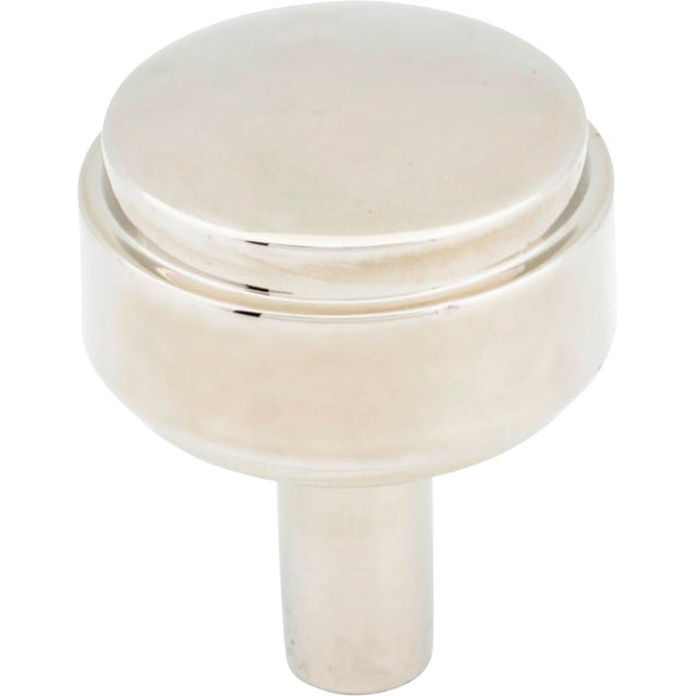 Jeffrey Alexander - 1-1/8'' Diameter Polished Nickel Hayworth Cabinet Knob - Polished Nickel