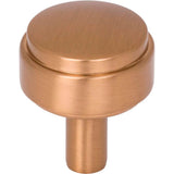 Jeffrey Alexander - 1-1/8'' Diameter Satin Bronze Hayworth Cabinet Knob - Satin Bronze
