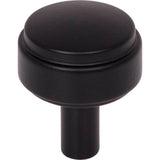 Jeffrey Alexander - 1-1/8'' Diameter Matte Black Hayworth Cabinet Knob - Matte Black