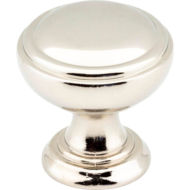 Jeffrey Alexander - 1-1/4'' Diameter Polished Nickel Tiffany Cabinet Knob - Polished Nickel