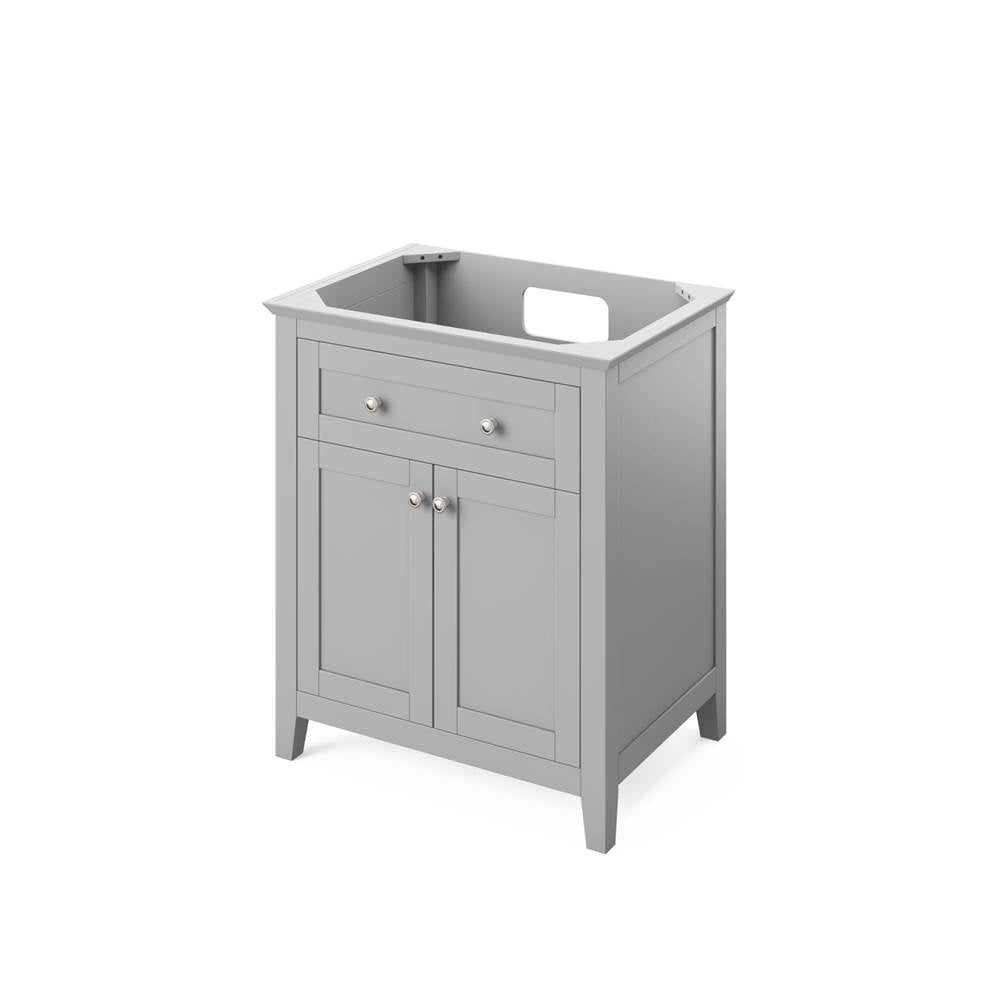30'' Hale Blue Chatham Vanity, White Carrara Marble Vanity Top, undermount rectangle bowl