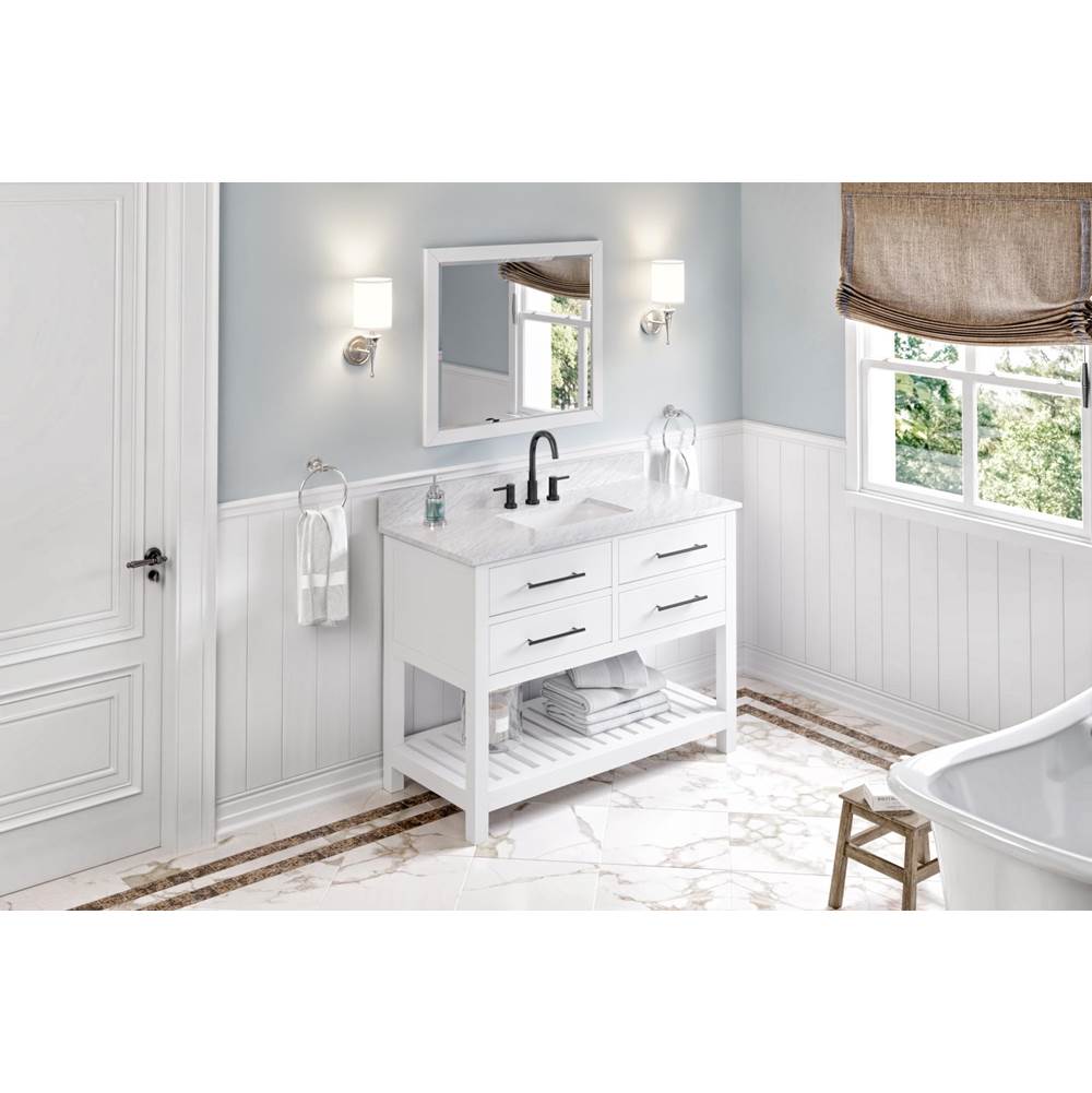 Jeffrey Alexander - 48'' White Wavecrest Vanity - White