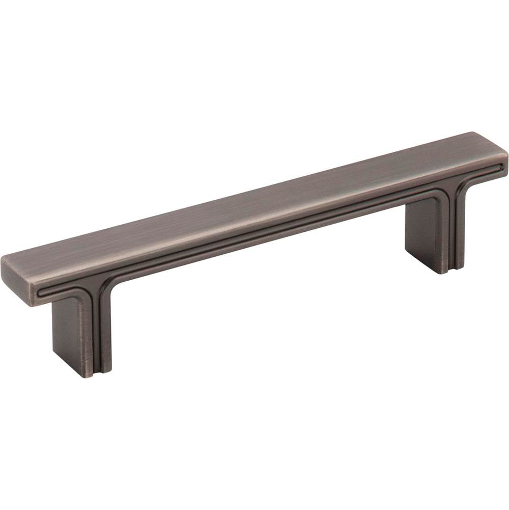 Jeffrey Alexander - 96 mm Center-to-Center Brushed Pewter Square Anwick Cabinet Pull - Brushed Pewter