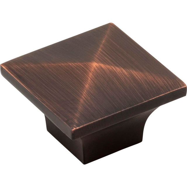 Jeffrey Alexander - 1-1/4'' Overall Length Brushed Oil Rubbed Bronze Pyramid Cairo Cabinet Knob - Brushed Oil Rubbed Bronze