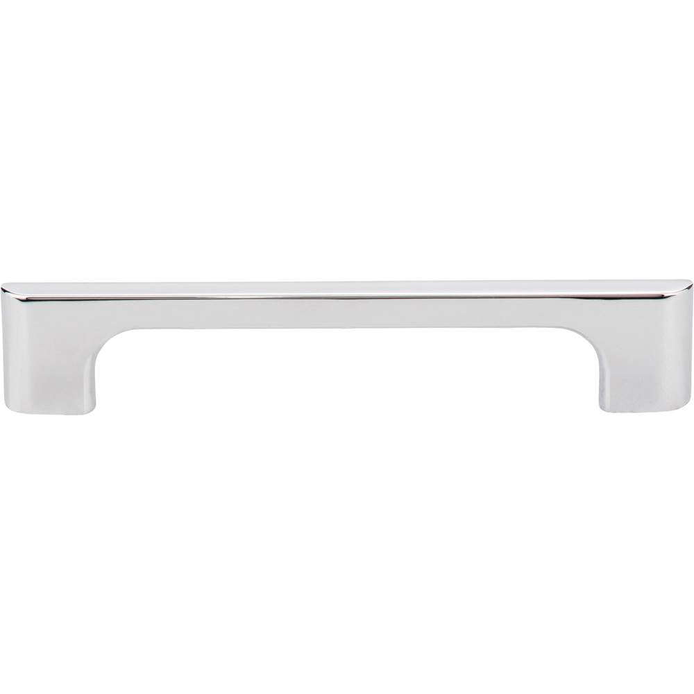128 mm Center-to-Center Polished Chrome Asymmetrical Leyton Cabinet Pull