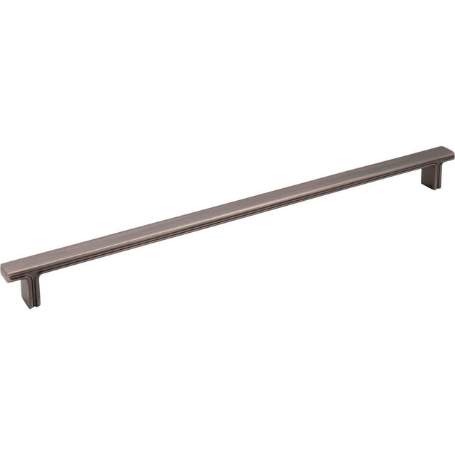 Jeffrey Alexander - 320 mm Center-to-Center Brushed Pewter Square Anwick Cabinet Pull - Brushed Pewter
