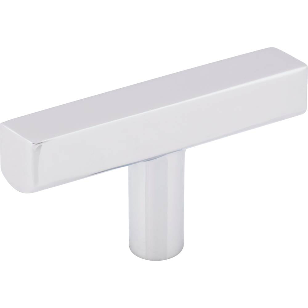 Jeffrey Alexander - 2-1/4'' Polished Chrome Dominique Cabinet ''T'' Knob - Polished Chrome