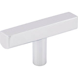 Jeffrey Alexander - 2-1/4'' Polished Chrome Dominique Cabinet ''T'' Knob - Polished Chrome