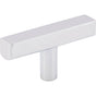 Jeffrey Alexander - 2-1/4'' Polished Chrome Dominique Cabinet ''T'' Knob - Polished Chrome