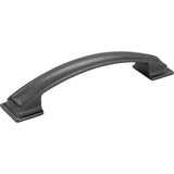 Jeffrey Alexander - 128 mm Center-to-Center Gun Metal Square Annadale Cabinet Pull - Gun Metal