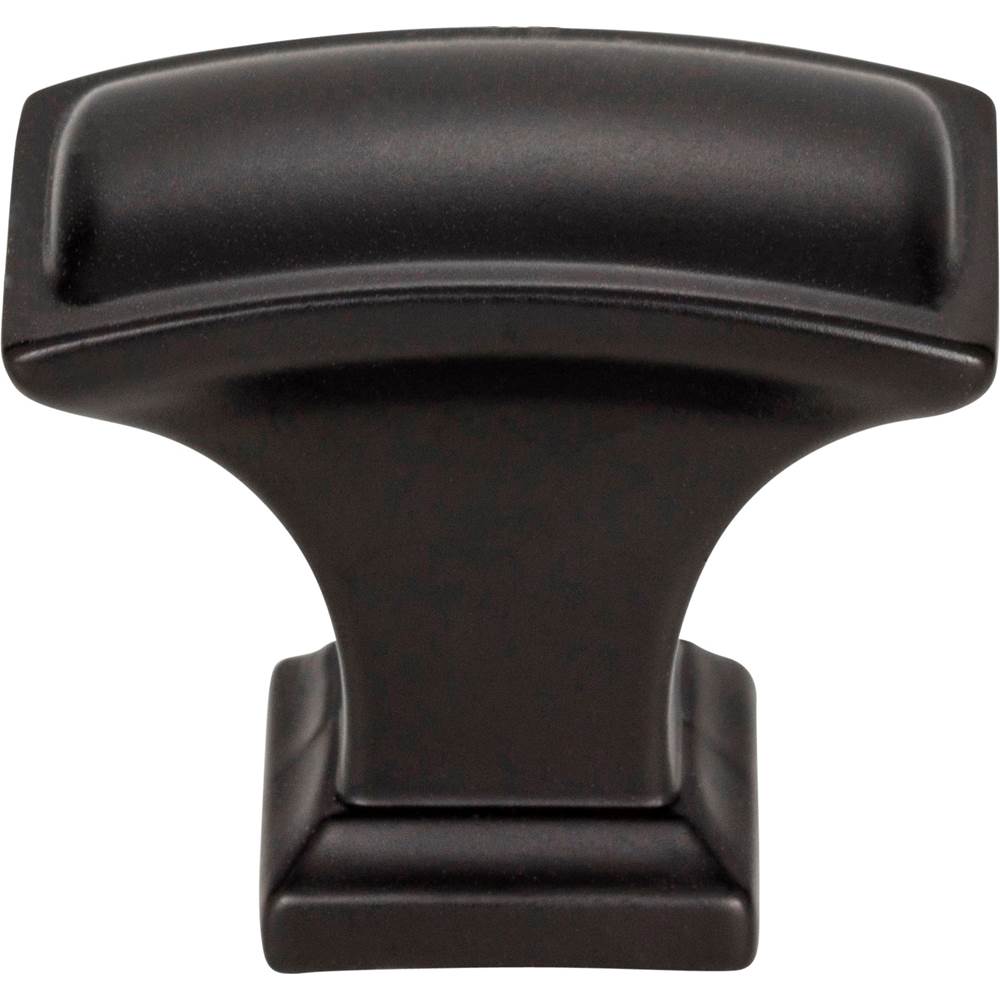 1-1/2'' Overall Length Matte Black Rectangle Annadale Cabinet Knob