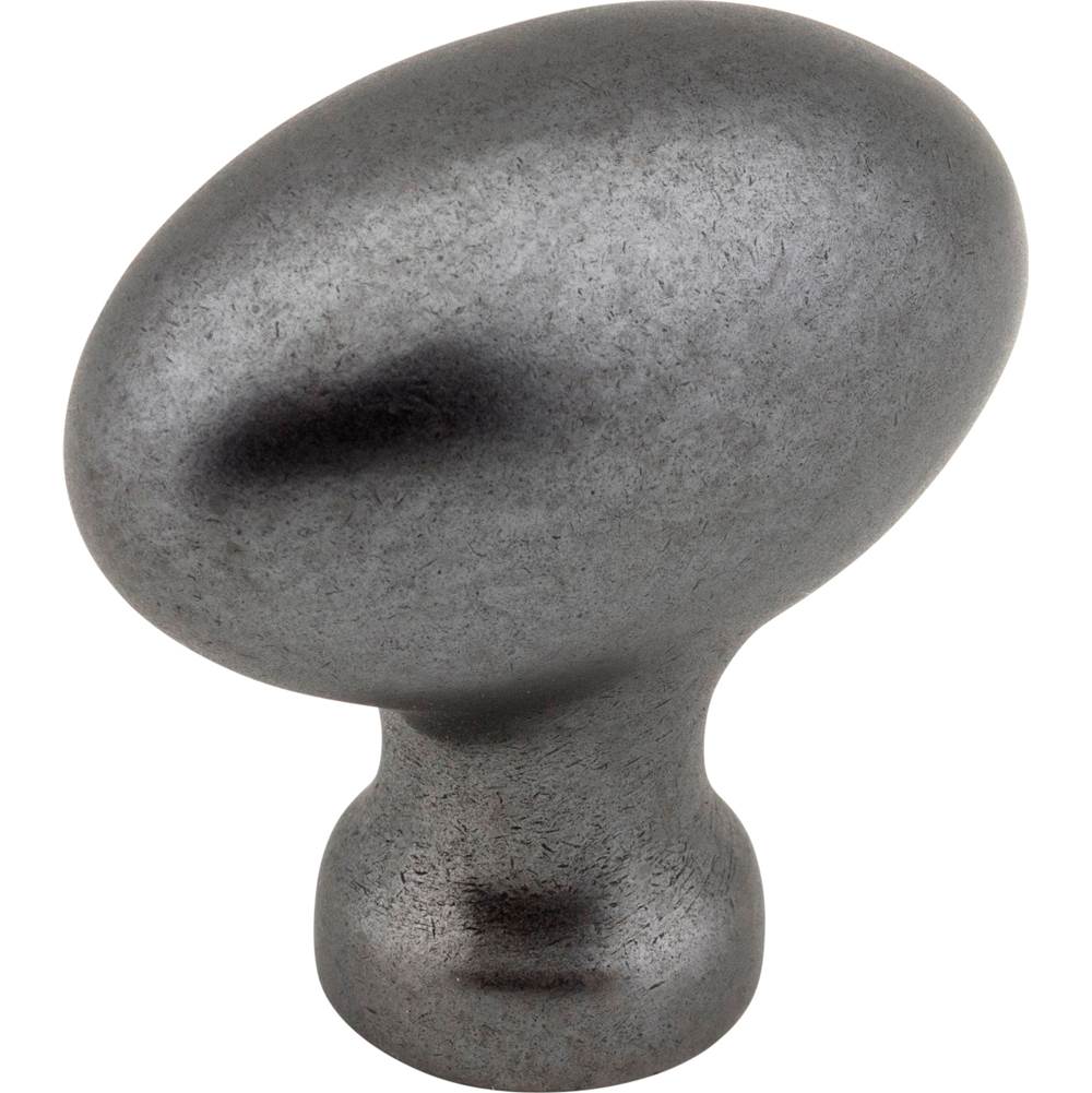 Jeffrey Alexander - 1-9/16'' Overall Length Gun Metal Football Lyon Cabinet Knob - Gun Metal