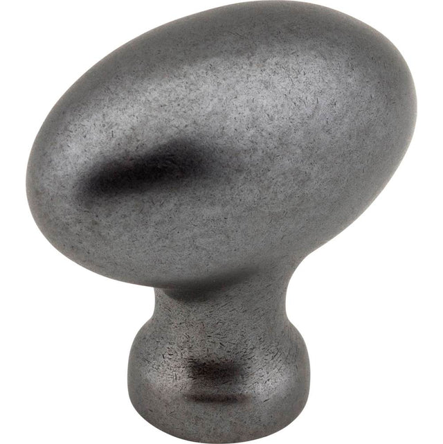 Jeffrey Alexander - 1-9/16'' Overall Length Gun Metal Football Lyon Cabinet Knob - Gun Metal