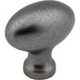 Jeffrey Alexander - 1-9/16'' Overall Length Gun Metal Football Lyon Cabinet Knob - Gun Metal