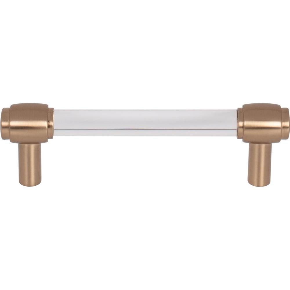 96 mm Center-to-Center Brushed Gold Carmen Cabinet Bar Pull