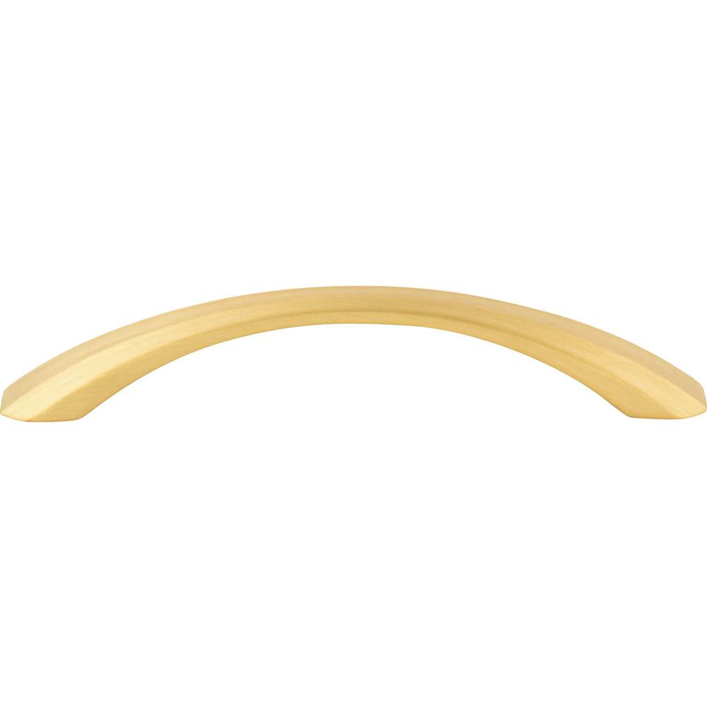 128 mm Center-to-Center Brushed Gold Wheeler Cabinet Pull