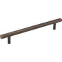 Jeffrey Alexander - 160 mm Center-to-Center Brushed Pewter Square Dominique Cabinet Bar Pull - Brushed Pewter